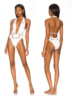 GIGI C Casey One Piece in White Size S